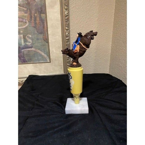 COPY - RARE!! Coors Banquet Bull Riding Rodeo Beer Tap Handle - Picture 6 of 10